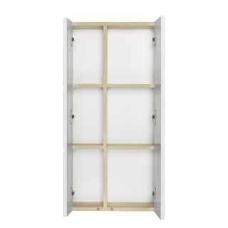 Шкаф Акватон Мишель дуб эндгрейн/белый 1A243903MIX40